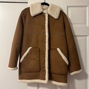 Aritzia Wilfred shearling jacket, XS